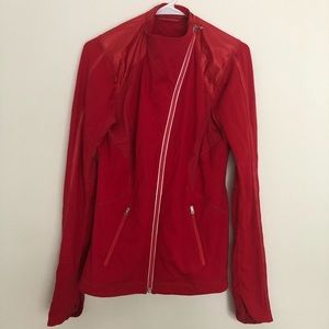 Lululemon red running jacket